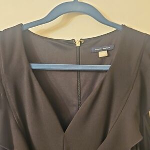Tommy Hilfiger Black Sheath Jumpsuit V-Neck Cap Sleeve